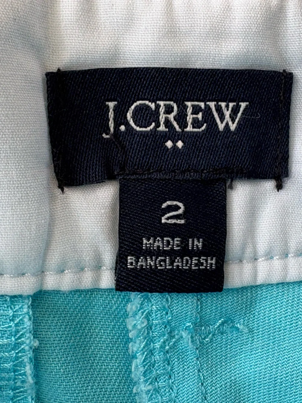 J. Crew Aqua Tailored Cotton Bermuda Shorts